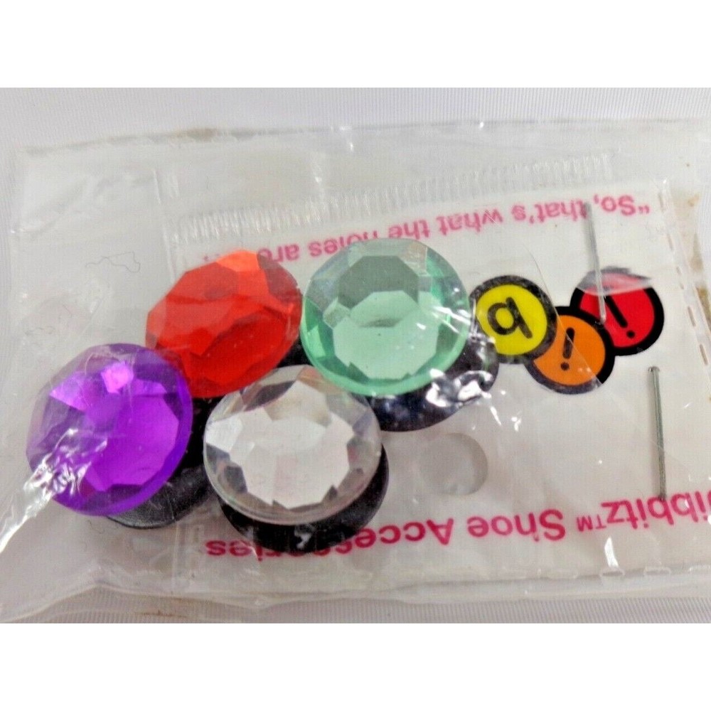 Jibbitz Crocs Rhinestones Shoe Charms Birth Stones 2006 Set of 4 First Gen